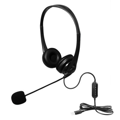 Hot Sale Black Game Headset headphones with Mic for Game and Class