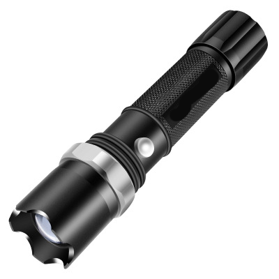 Laser LED Flashlight Rechargeable Long-range Portable Household Zoom Flashlight